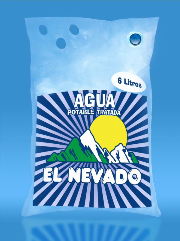 Agua en bolsa 6LT y valvula