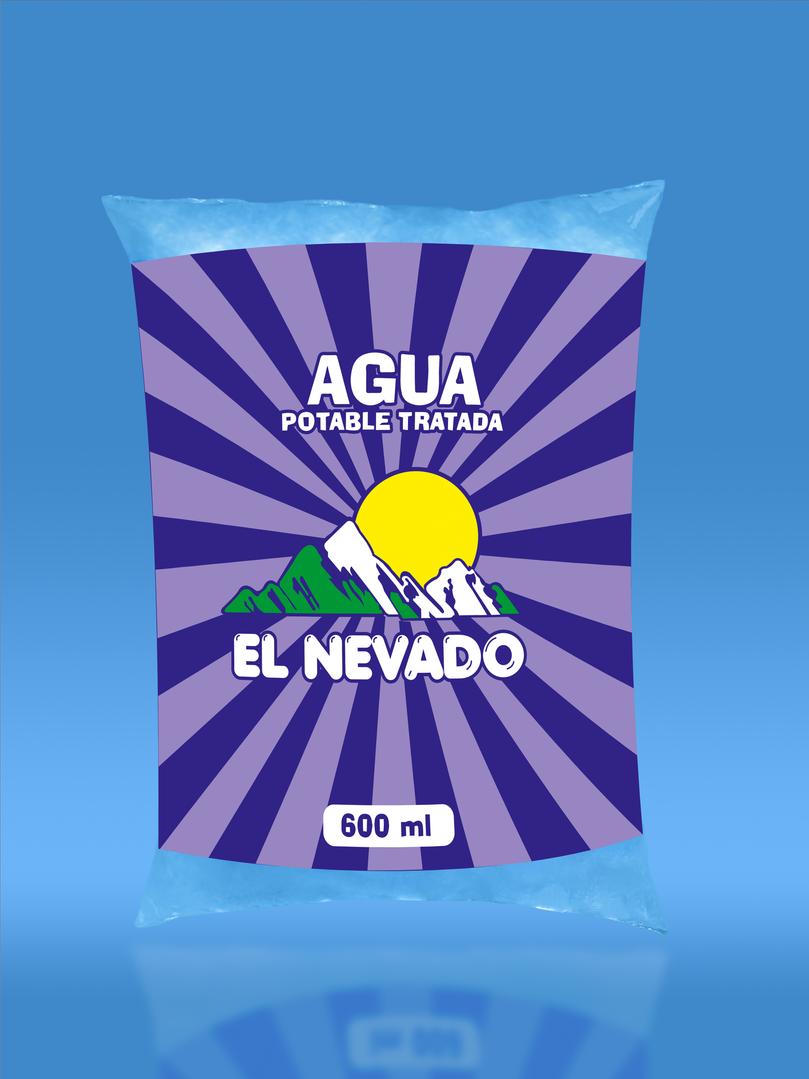 Agua en bolsa 600 ml